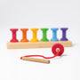 Grimm's Threading Game - Small Bobbins | | Grimm's Spiel and Holz | Little Acorn to Mighty Oaks