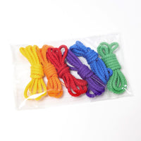 The Grimm's Rainbow Laces for Threading | | Grimm's Spiel and Holz | Little Acorn to Mighty Oaks