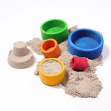 Grimm's Rainbow Nesting Bowls - Rainbow Blue | | Grimm's Spiel and Holz | Little Acorn to Mighty Oaks