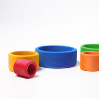 Grimm's Rainbow Nesting Bowls - Rainbow Blue | | Grimm's Spiel and Holz | Little Acorn to Mighty Oaks