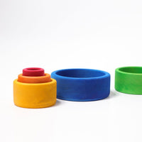 Grimm's Rainbow Nesting Bowls - Rainbow Blue | | Grimm's Spiel and Holz | Little Acorn to Mighty Oaks