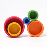 Grimm's Rainbow Nesting Bowls - Rainbow Red | | Grimm's Spiel and Holz | Little Acorn to Mighty Oaks