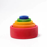 Grimm's Rainbow Nesting Bowls - Rainbow Red | | Grimm's Spiel and Holz | Little Acorn to Mighty Oaks