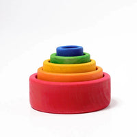 Grimm's Rainbow Nesting Bowls - Rainbow Red | | Grimm's Spiel and Holz | Little Acorn to Mighty Oaks