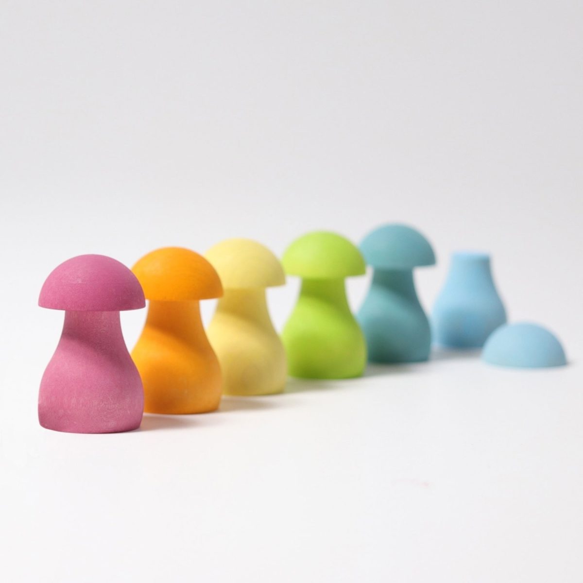 Grimm's Mushrooms Matching Game - Pastel | | Grimm's Spiel and Holz | Little Acorn to Mighty Oaks