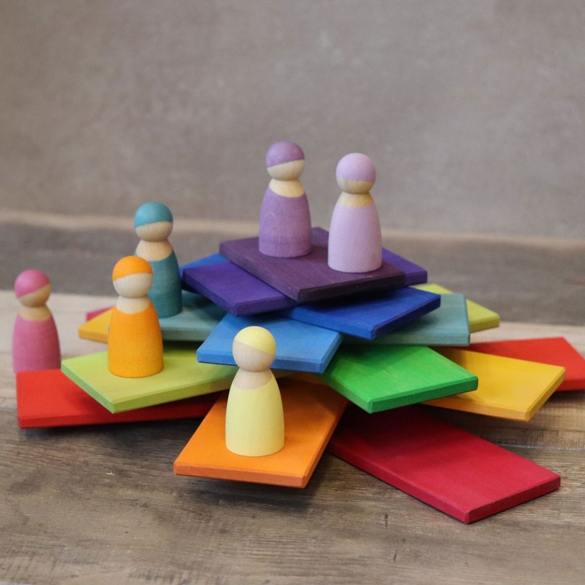 Grimm's Building Boards - Rainbow | | Grimm's Spiel and Holz | Little Acorn to Mighty Oaks