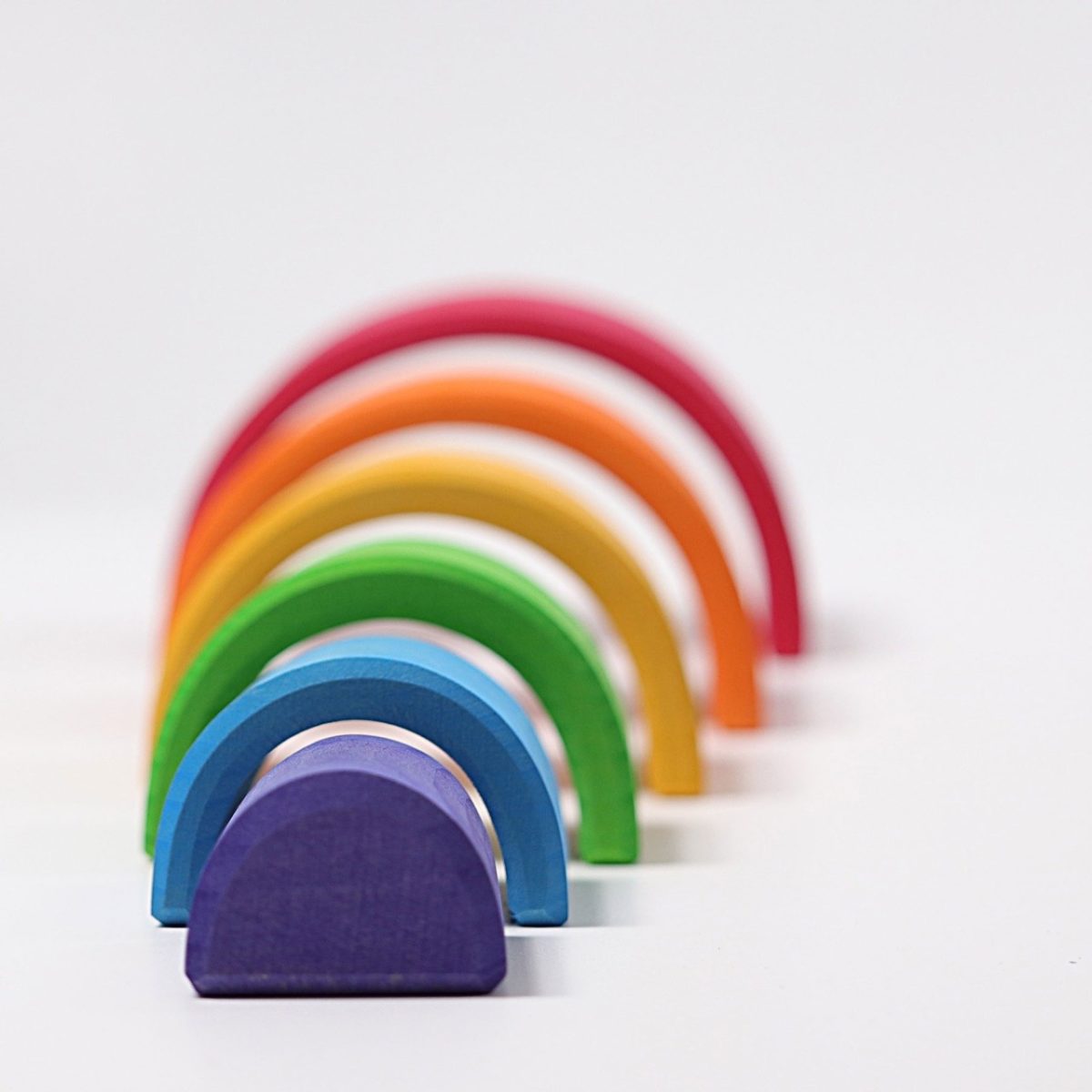 Grimm's Stacking Rainbow - 6 Piece | | Grimm's Spiel and Holz | Little Acorn to Mighty Oaks