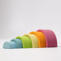 Grimm's Stacking Rainbow Pastel - 6 Piece | | Grimm's Spiel and Holz | Little Acorn to Mighty Oaks