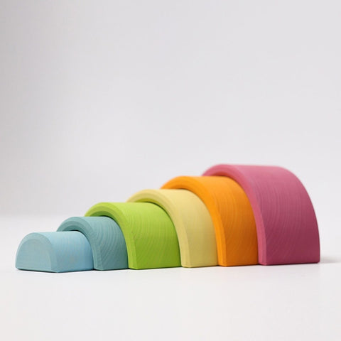 Grimm's Stacking Rainbow Pastel - 6 Piece