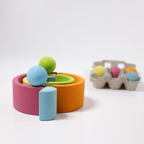 Grimm's Stacking Rainbow Pastel - 6 Piece