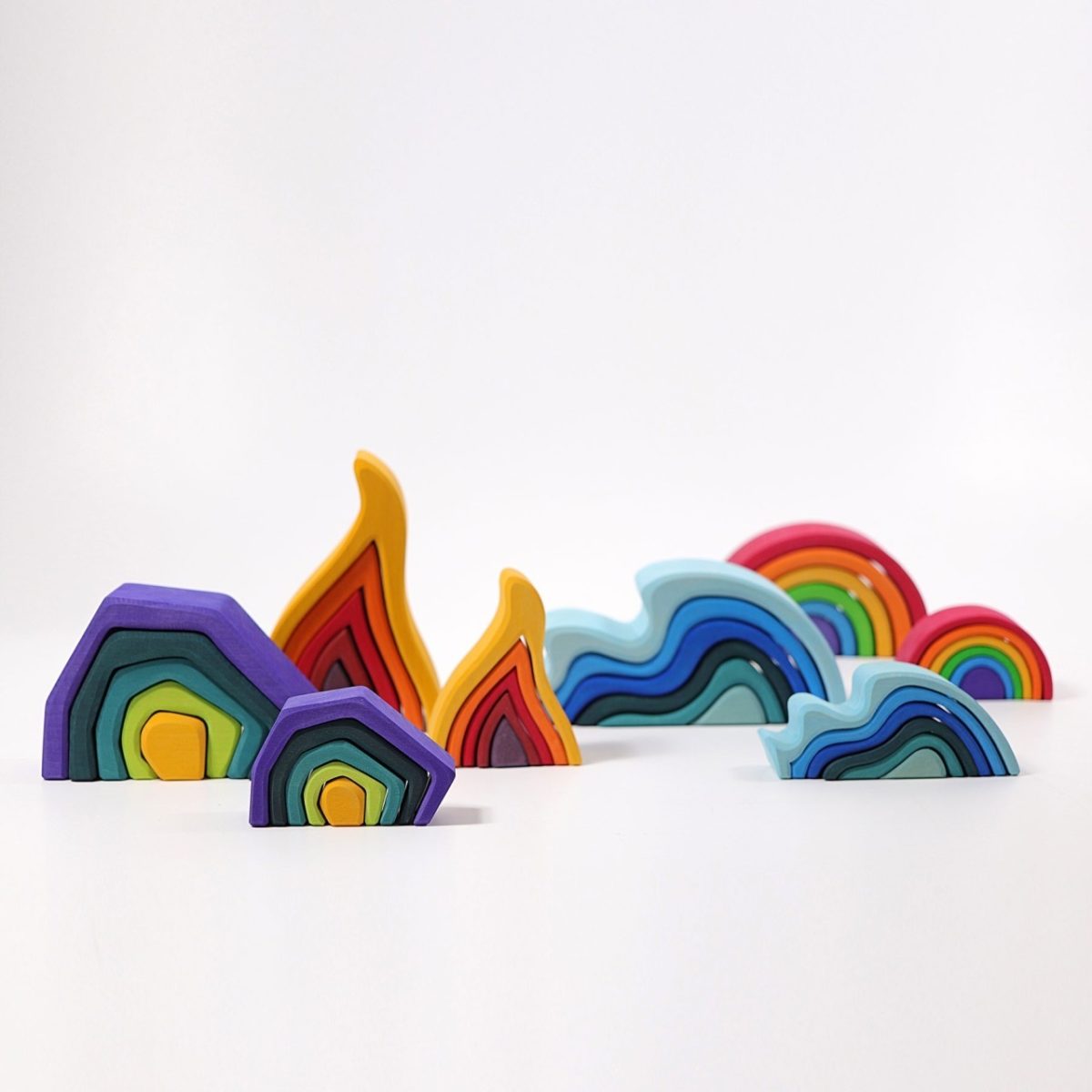 Grimm's Small Stacking Rainbow | | Grimm's Spiel and Holz | Little Acorn to Mighty Oaks