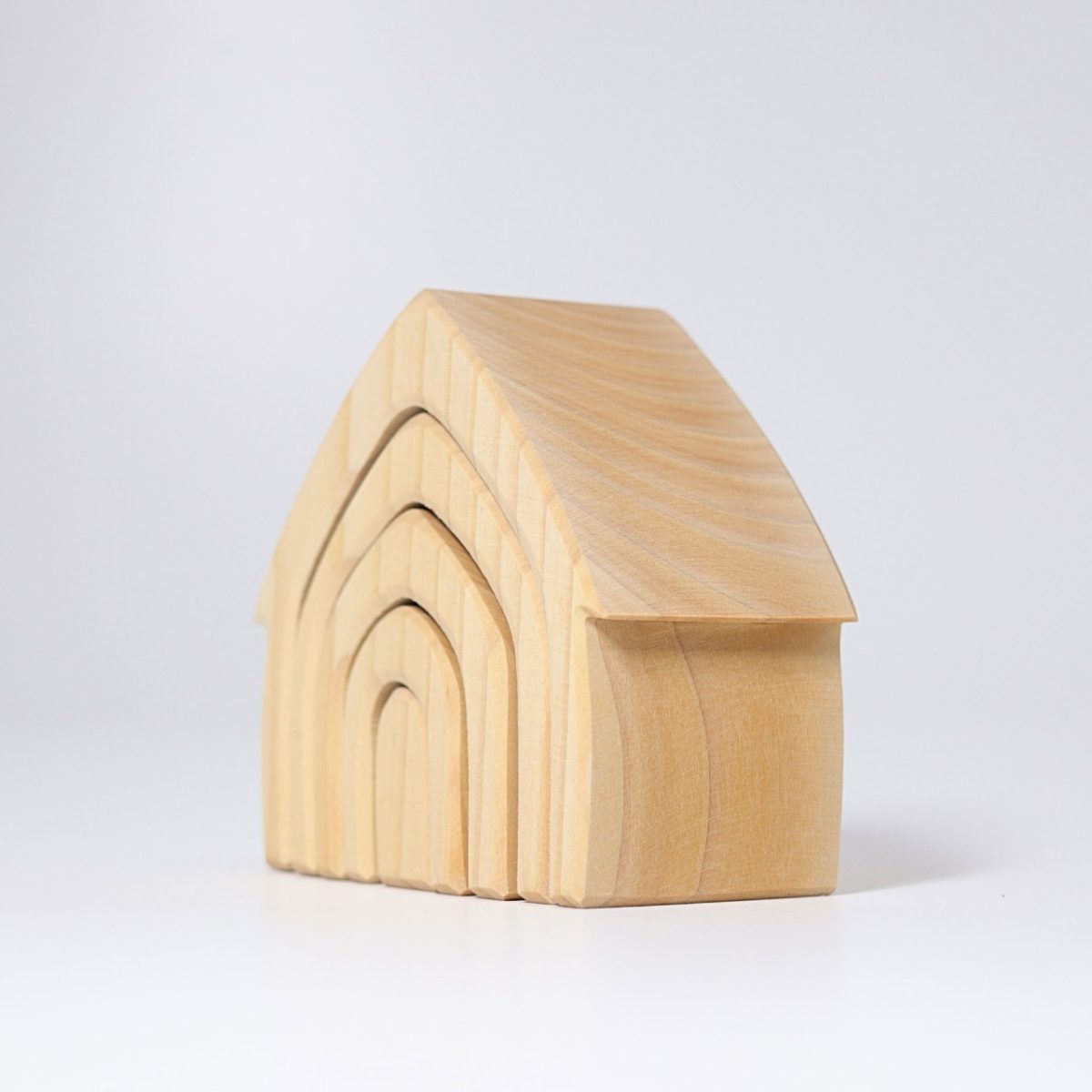 Grimm's Natural House Stacker | | Grimm's Spiel and Holz | Little Acorn to Mighty Oaks