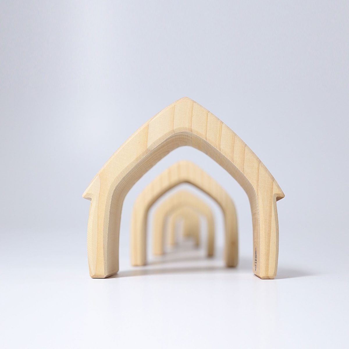 Grimm's Natural House Stacker | | Grimm's Spiel and Holz | Little Acorn to Mighty Oaks