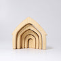 Grimm's Natural House Stacker | | Grimm's Spiel and Holz | Little Acorn to Mighty Oaks