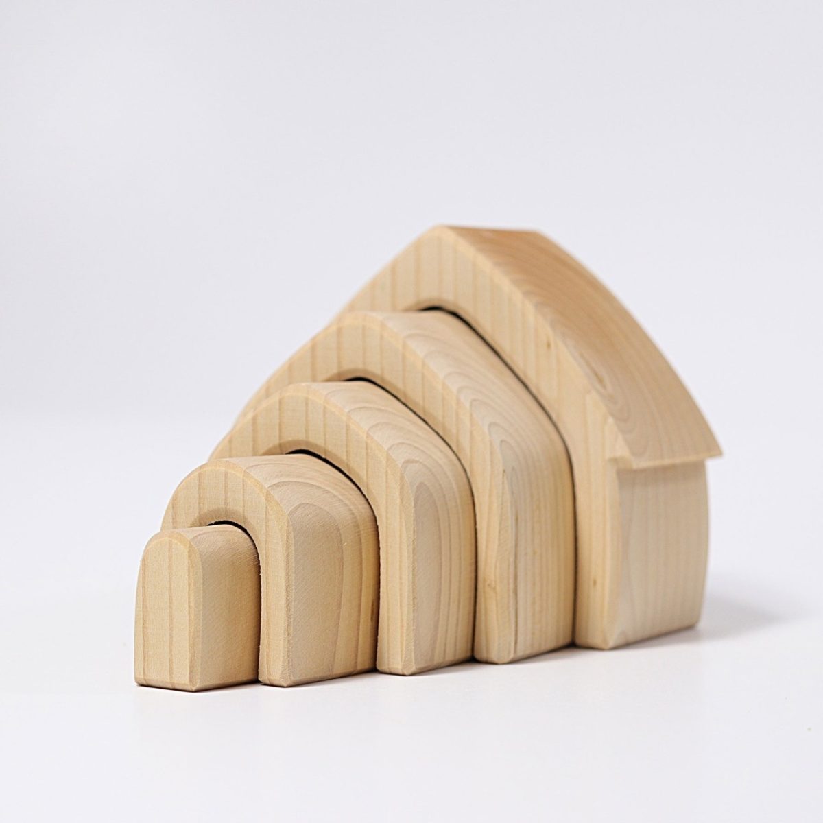 Grimm's Natural House Stacker | | Grimm's Spiel and Holz | Little Acorn to Mighty Oaks