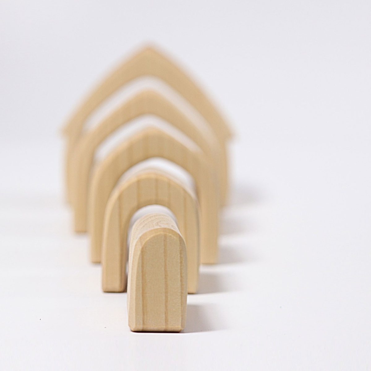 Grimm's Natural House Stacker | | Grimm's Spiel and Holz | Little Acorn to Mighty Oaks