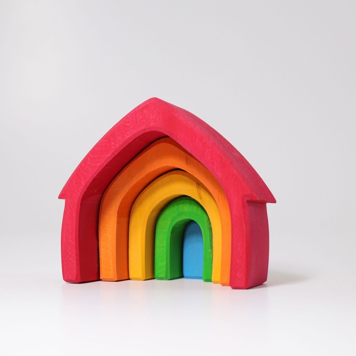 Grimm's Rainbow House Stacker | | Grimm's Spiel and Holz | Little Acorn to Mighty Oaks