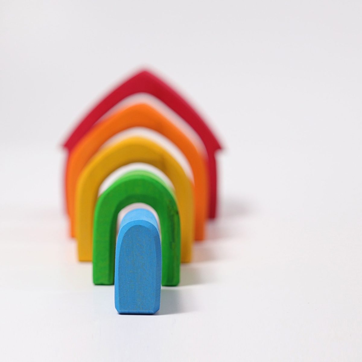 Grimm's Rainbow House Stacker | | Grimm's Spiel and Holz | Little Acorn to Mighty Oaks