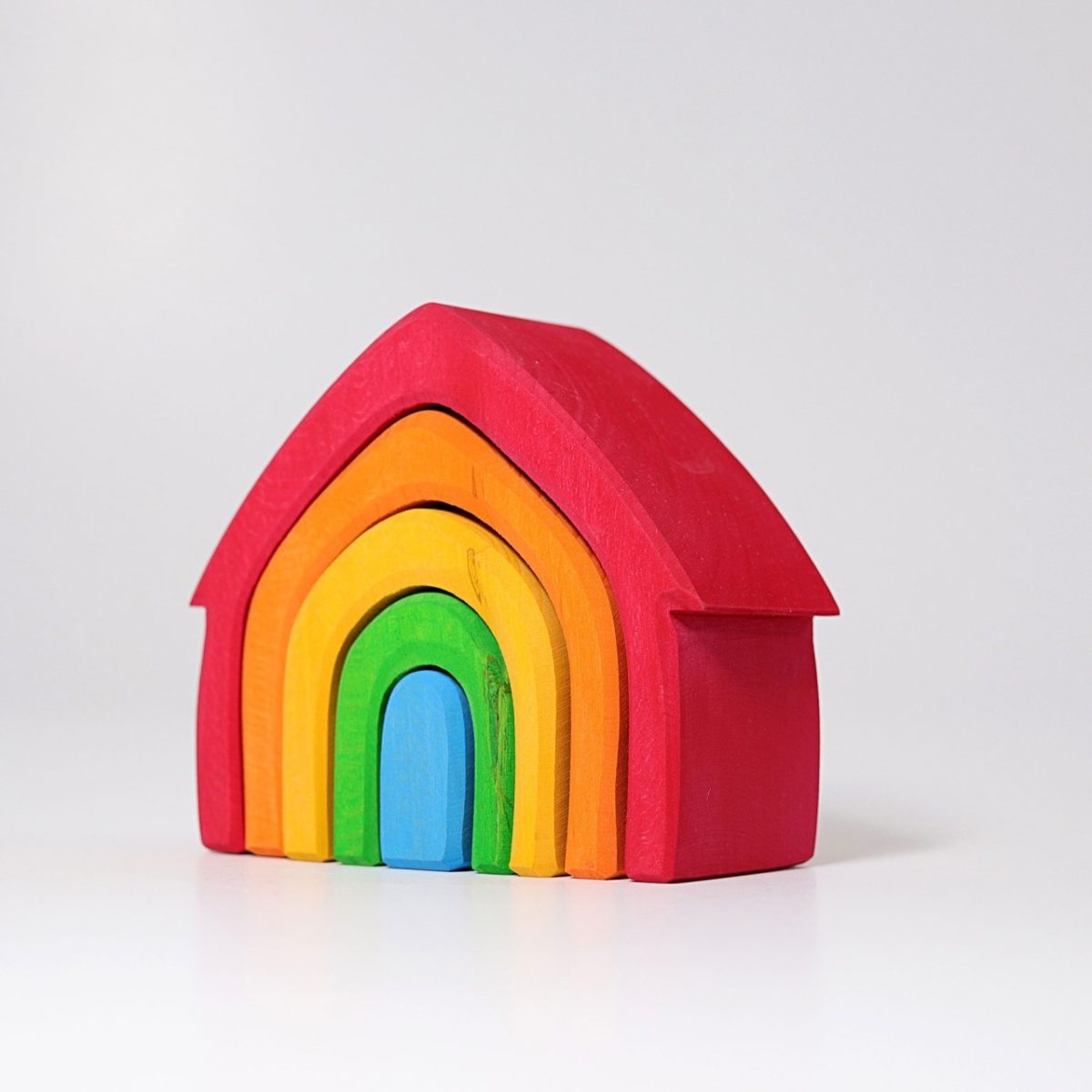 Grimm's Rainbow House Stacker | | Grimm's Spiel and Holz | Little Acorn to Mighty Oaks