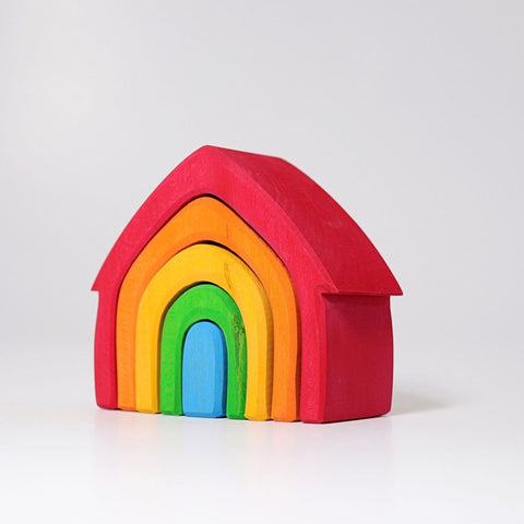 Grimm's Rainbow House Stacker