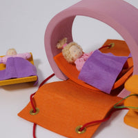 Grimm's Mobile Home - Pink/Orange | | Grimm's Spiel and Holz | Little Acorn to Mighty Oaks