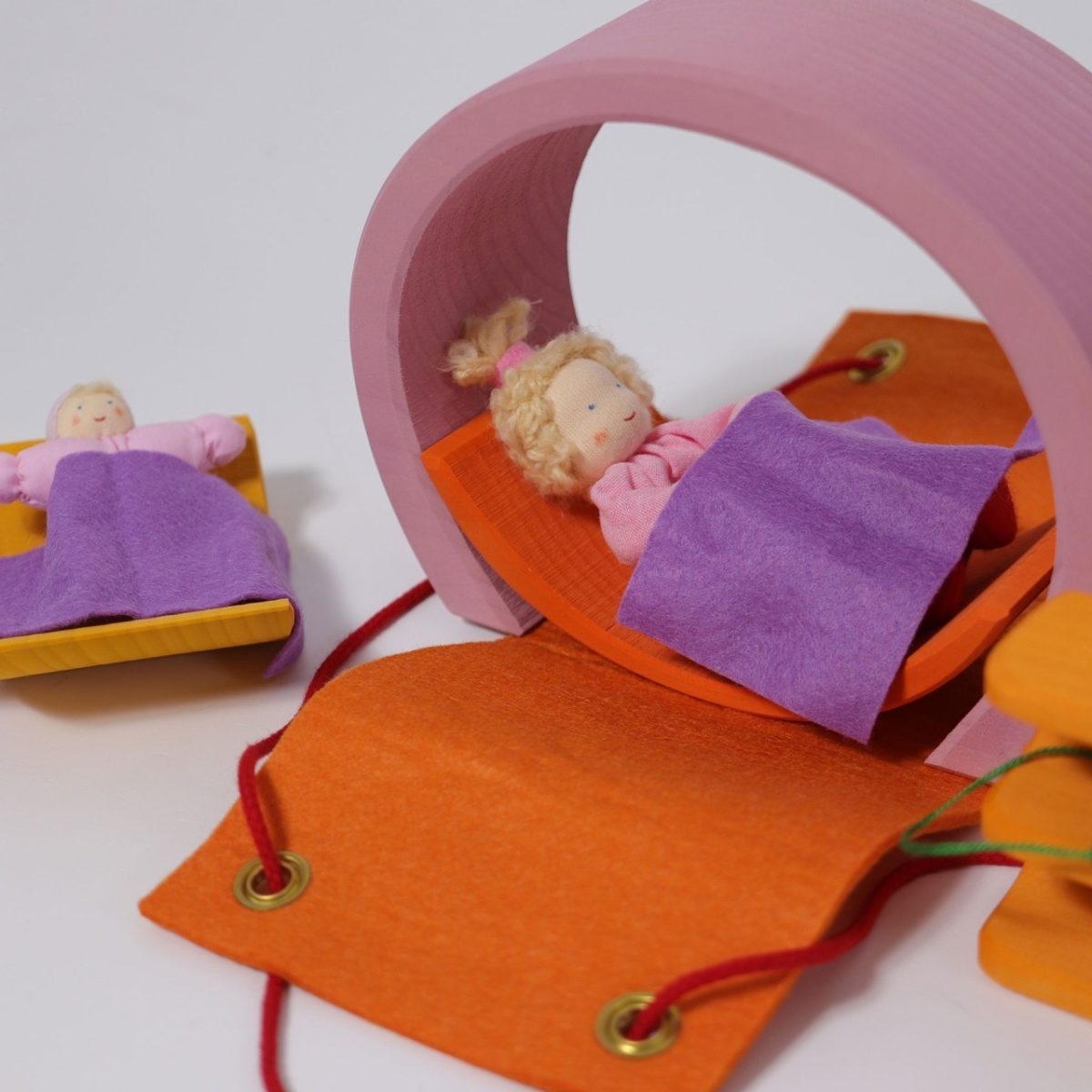 Grimm's Mobile Home - Pink/Orange | | Grimm's Spiel and Holz | Little Acorn to Mighty Oaks