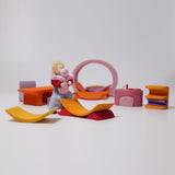 Grimm's Mobile Home - Pink/Orange | | Grimm's Spiel and Holz | Little Acorn to Mighty Oaks