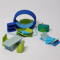 Grimm's Mobile Home - Blue-Green | | Grimm's Spiel and Holz | Little Acorn to Mighty Oaks
