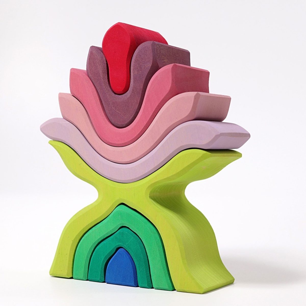Grimm's Flower Stacker | | Grimm's Spiel and Holz | Little Acorn to Mighty Oaks