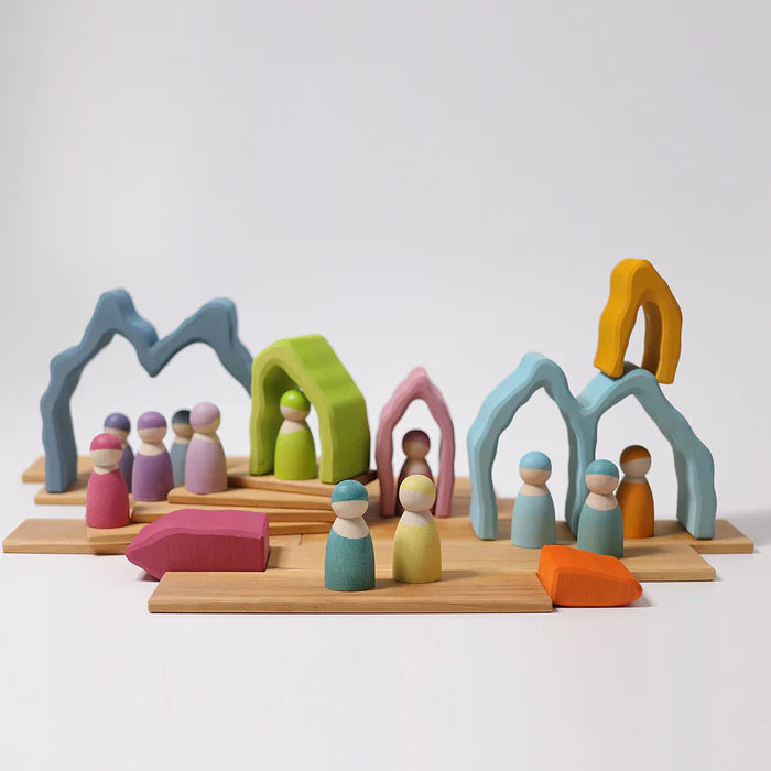 Grimm's Rainbow Cave Arch Stacker | | Grimm's Spiel and Holz | Little Acorn to Mighty Oaks