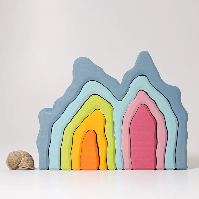 Grimm's Rainbow Cave Arch Stacker | | Grimm's Spiel and Holz | Little Acorn to Mighty Oaks