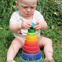 Grimm's Rainbow Conical Tower | | Grimm's Spiel and Holz | Little Acorn to Mighty Oaks