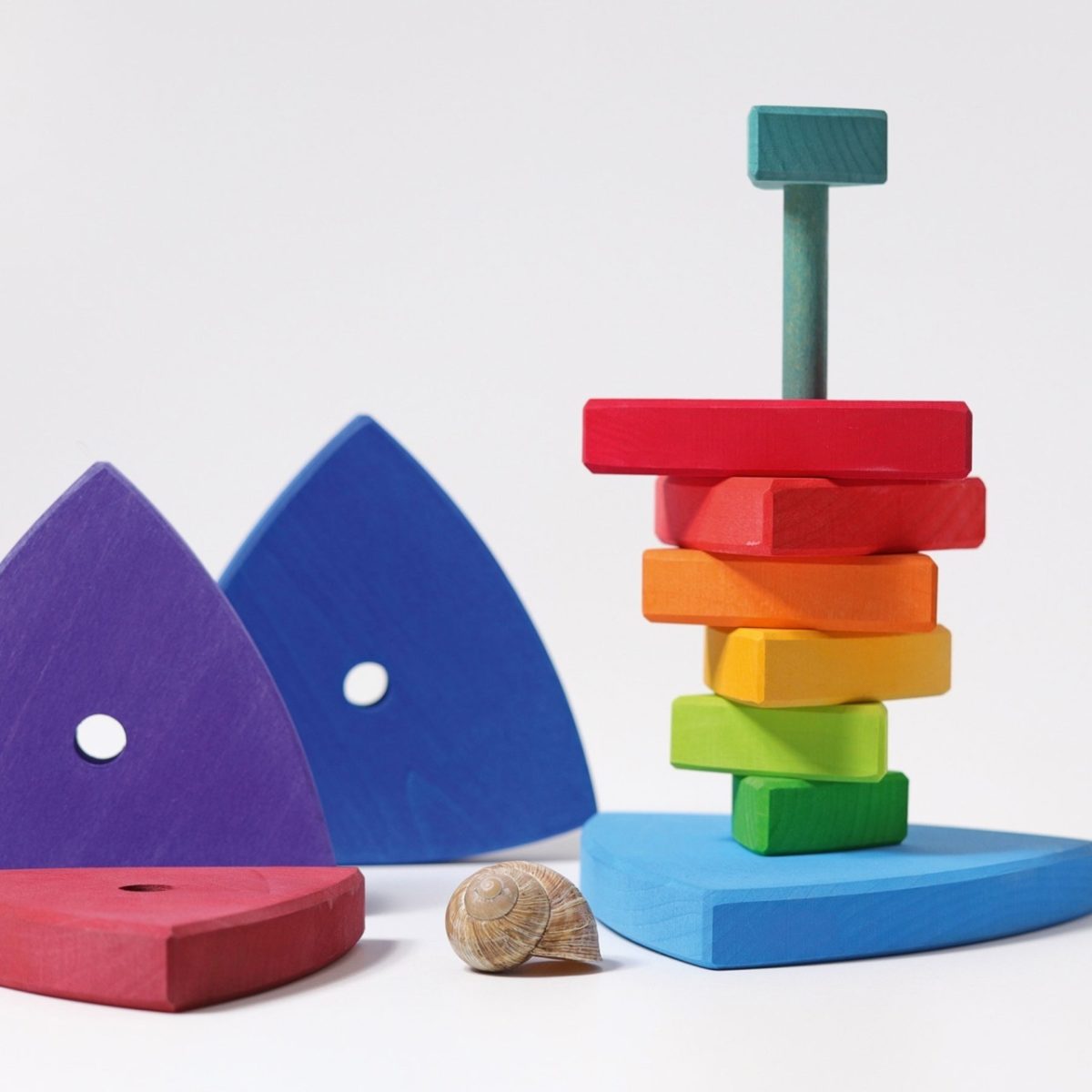 Grimm's Wankel Stacking Tower | | Grimm's Spiel and Holz | Little Acorn to Mighty Oaks