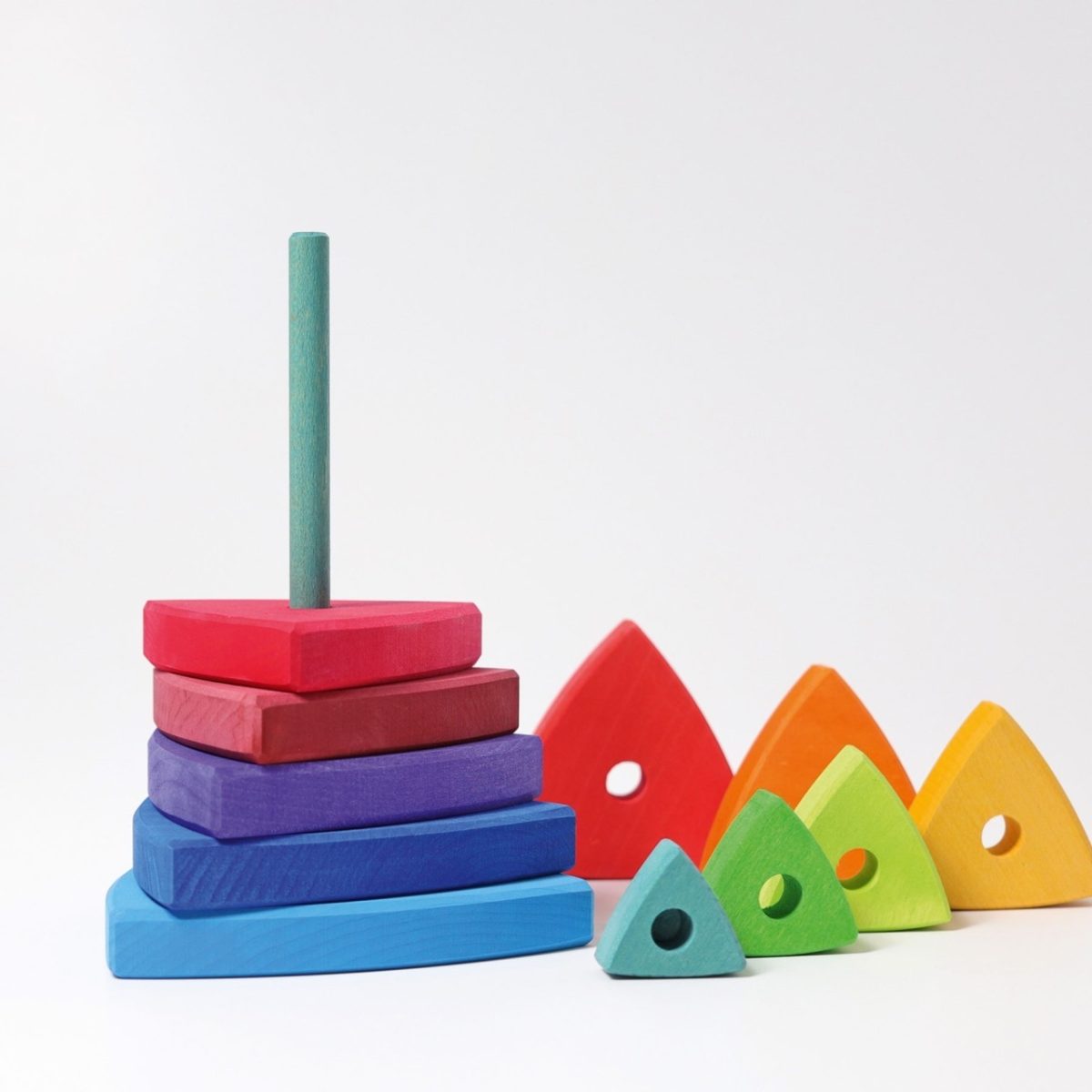 Grimm's Wankel Stacking Tower | | Grimm's Spiel and Holz | Little Acorn to Mighty Oaks