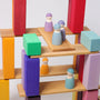Grimm's Large Stepped Pyramid – 100 Rainbow Wooden Blocks | | Grimm's Spiel and Holz | Little Acorn to Mighty Oaks