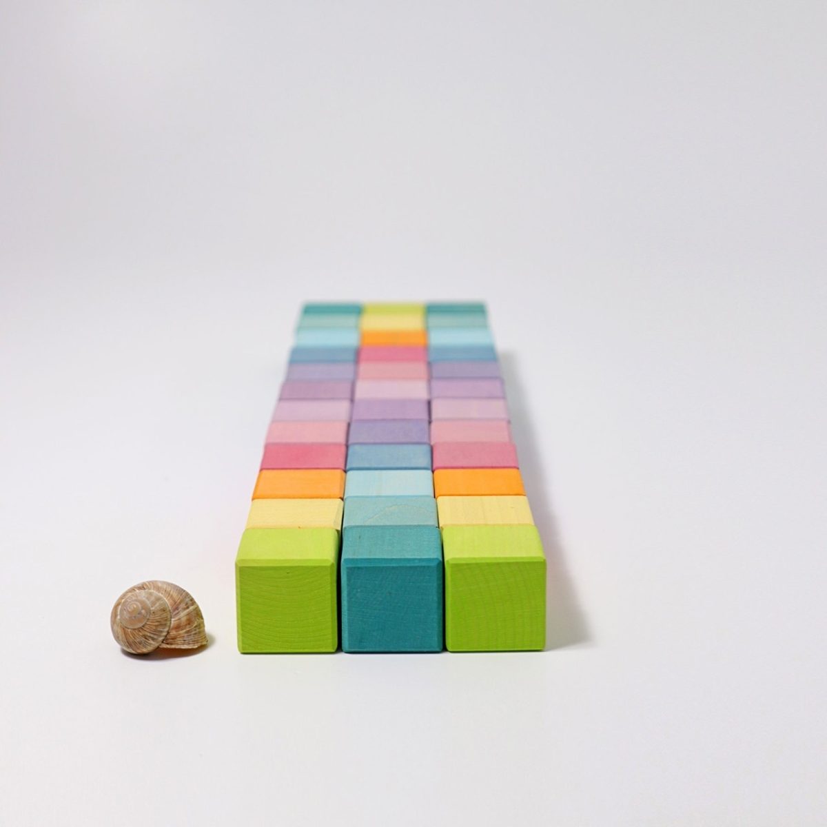 Grimm's 36 Building Blocks - Pastel Mosaic | | Grimm's Spiel and Holz | Little Acorn to Mighty Oaks