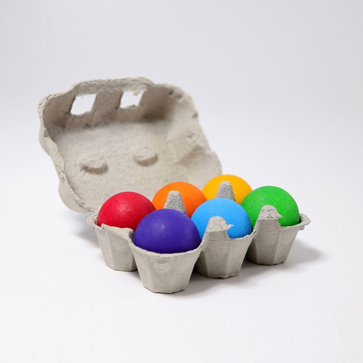 Grimm's Set of Wooden Balls - Rainbow | | Grimm's Spiel and Holz | Little Acorn to Mighty Oaks