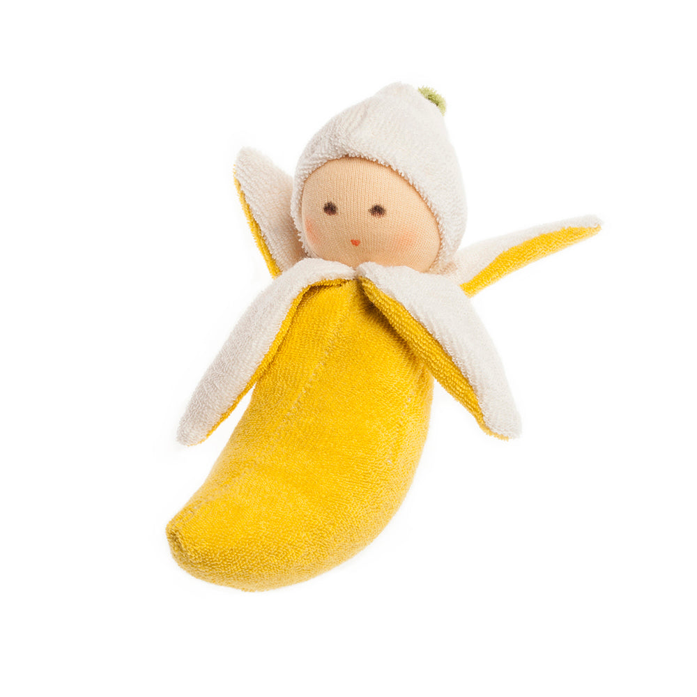 Nanchen Organic Fruit & Vege Doll - Banana - 18cm | | Nanchen | Little Acorn to Mighty Oaks