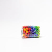 Grimm's 12mm Wooden Rainbow Beads - 120 pack | | Grimm's Spiel and Holz | Little Acorn to Mighty Oaks
