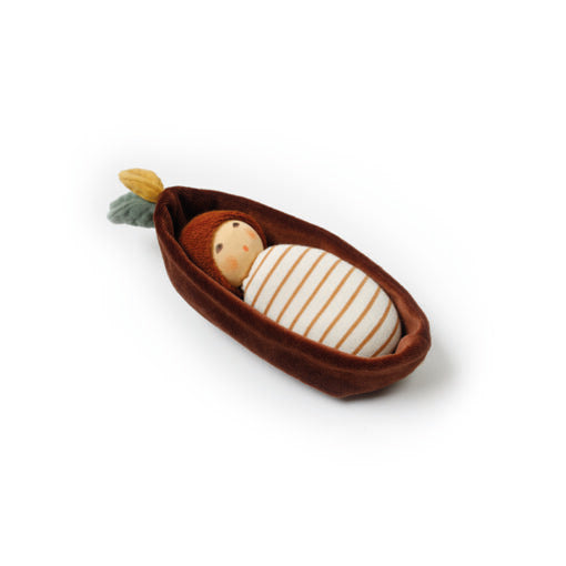 Nanchen Organic Waldorf Oak Baby in Bark Bed - 16cm | | Nanchen | Little Acorn to Mighty Oaks