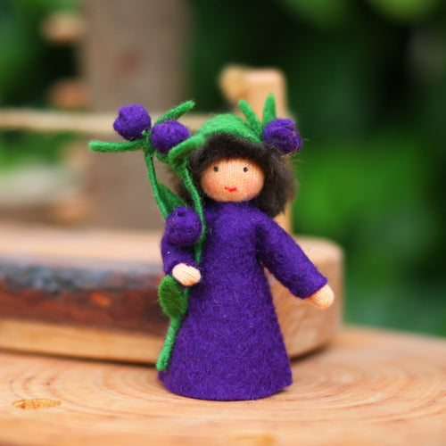 Ambrosius Fairy - Blueberry in hand (light skin) | | Ambrosius Dolls | Little Acorn to Mighty Oaks