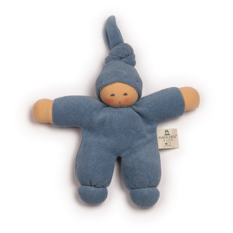 Nanchen Organic Waldorf Doll - Pimpel - Blue - 17cm