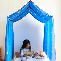 Sarah's Silks Double Starry Night Playsilk - 54 x 108 inches | | Sarah's Silks | Little Acorn to Mighty Oaks
