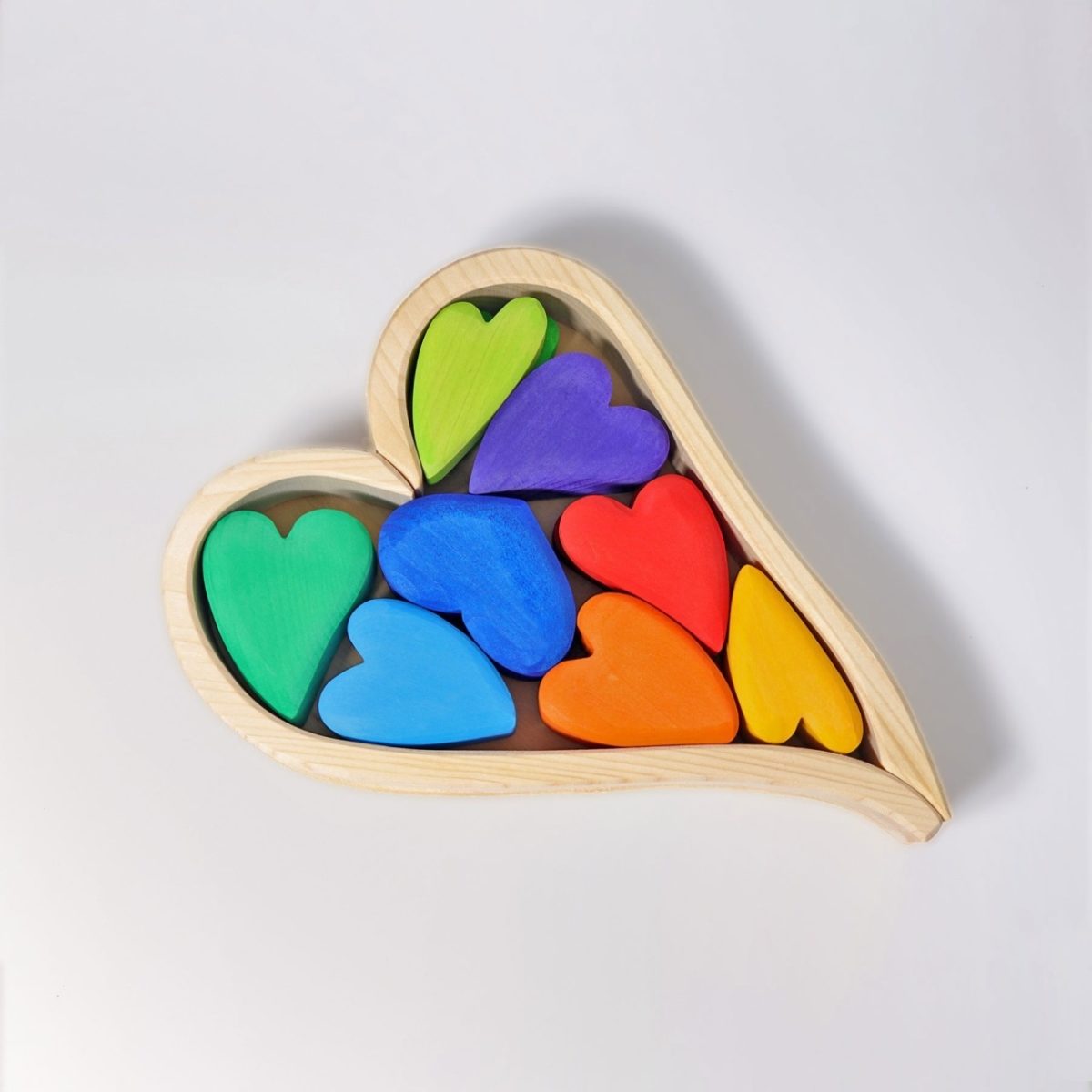 Grimm's Hearts - Rainbow | | Grimm's Spiel and Holz | Little Acorn to Mighty Oaks