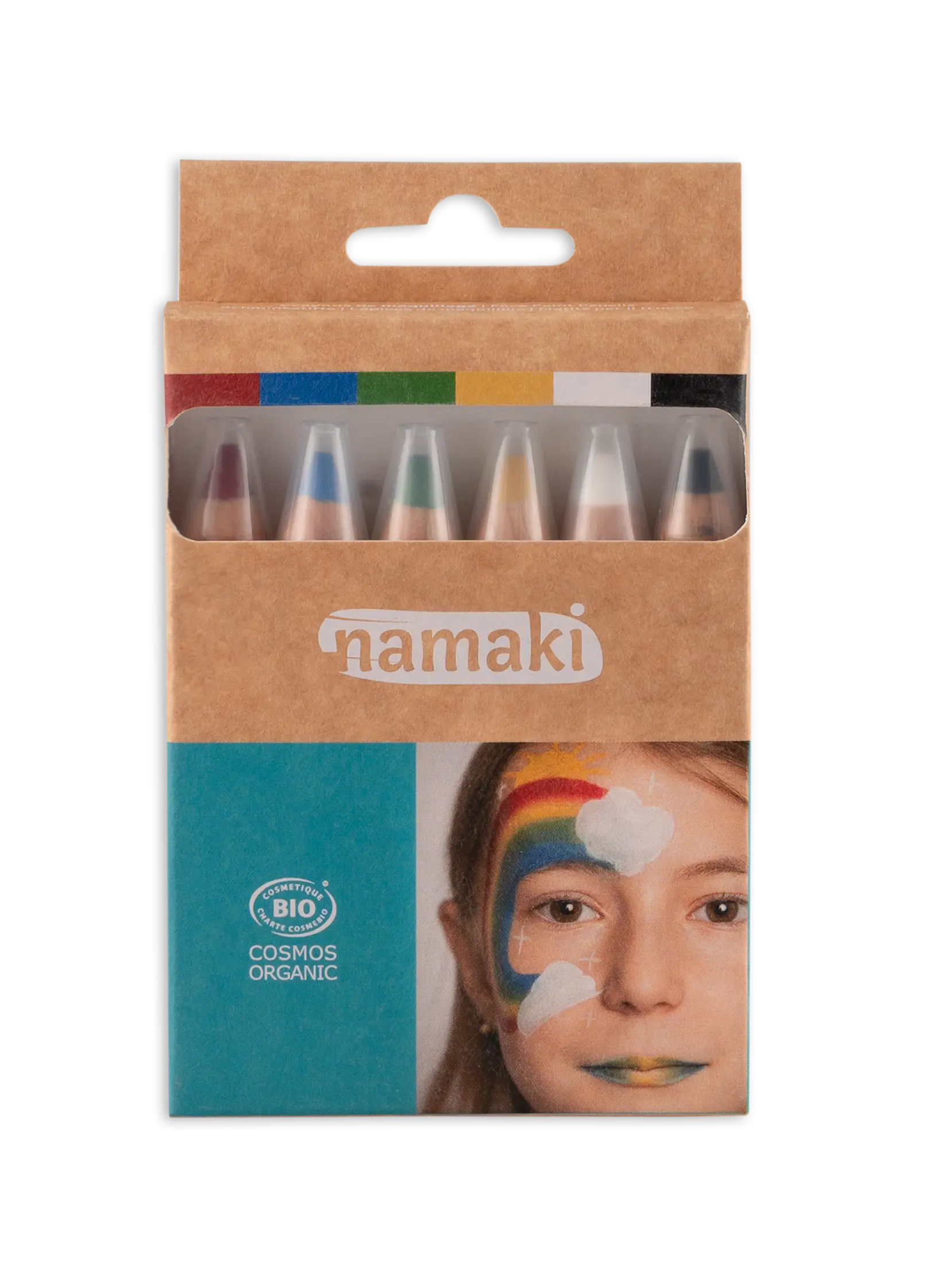 Namaki Face Painting Pencils Jumbo - 6 colours - Rainbow | | Namaki | Little Acorn to Mighty Oaks