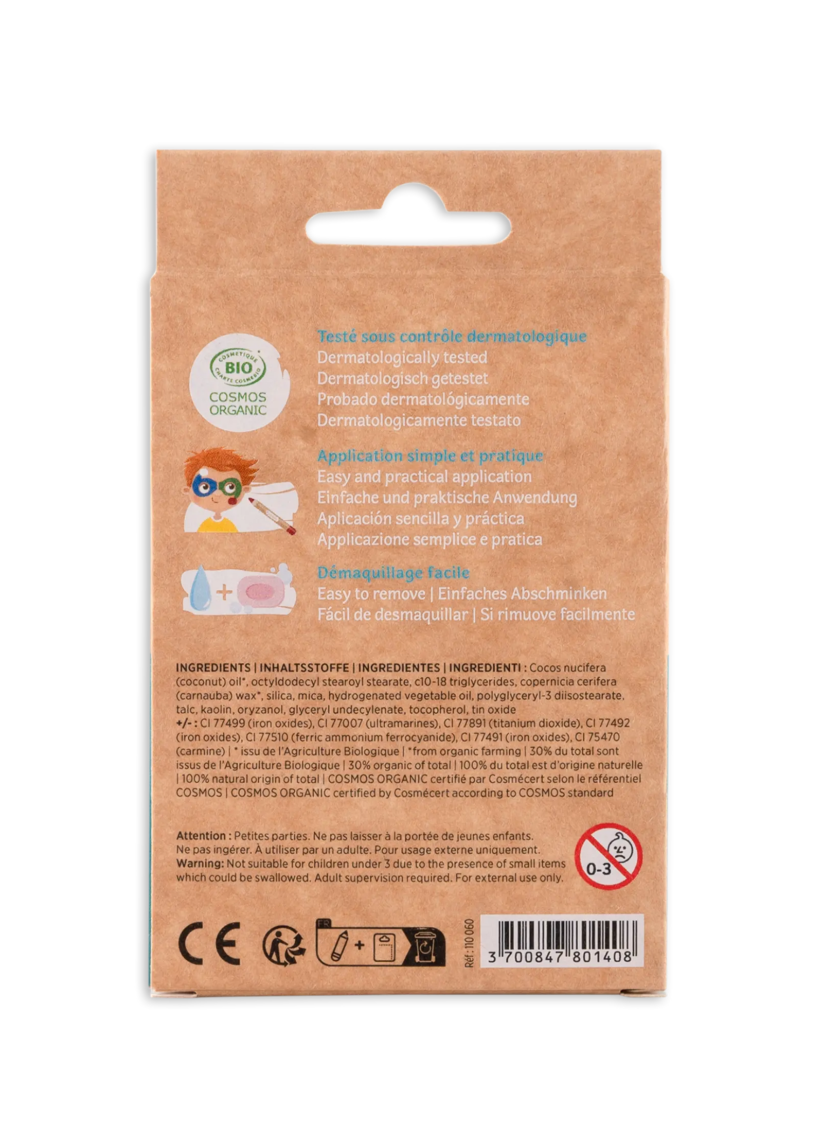 Namaki Organic Face Painting Pencils Jumbo - 6 colours - Rainbow | | Namaki | Little Acorn to Mighty Oaks