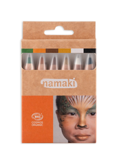 Namaki Face Painting Pencils Jumbo - 6 colours - Wildlife