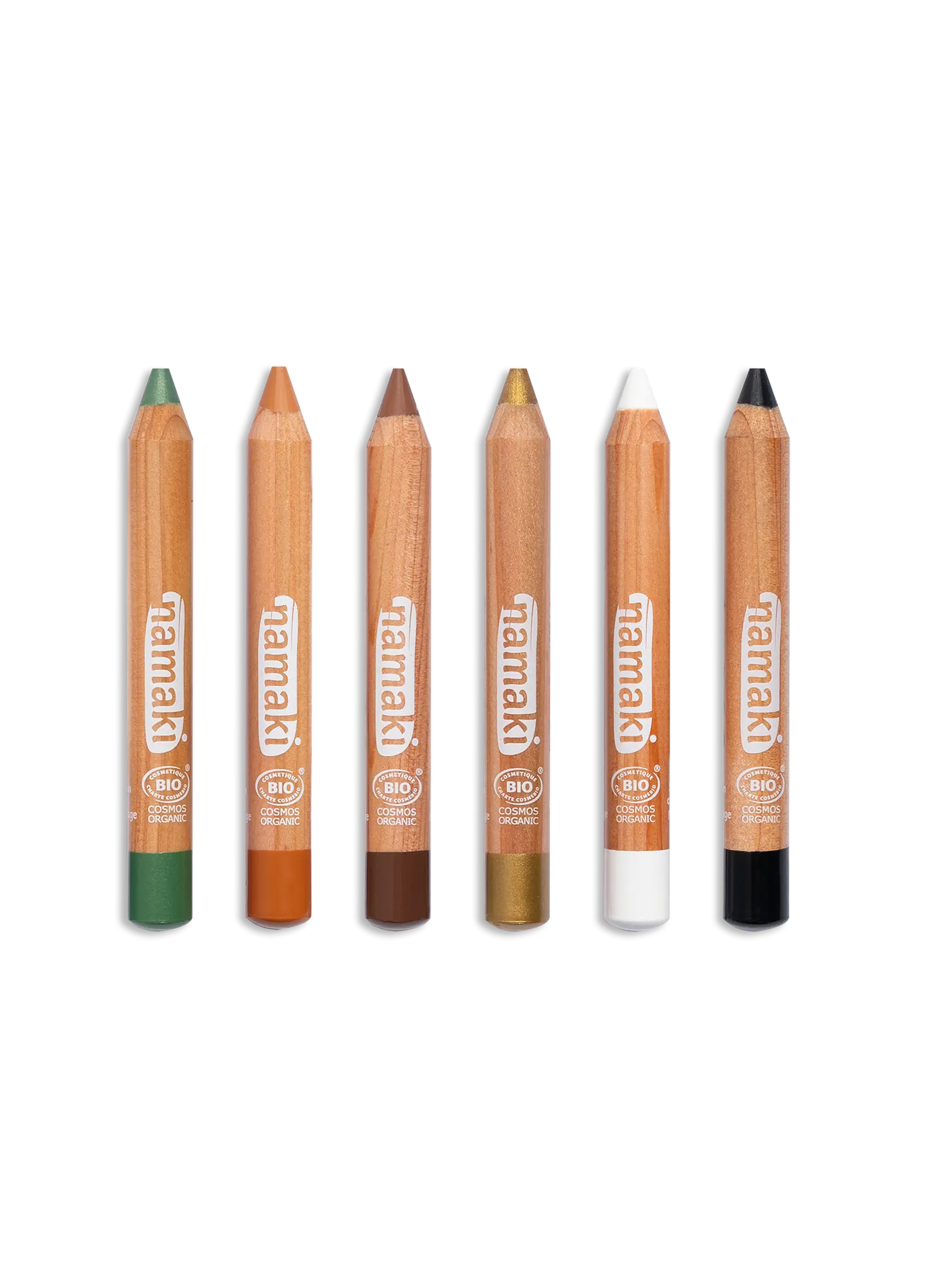 Namaki Organic Face Painting Pencils Jumbo - 6 colours - Wildlife | | Namaki | Little Acorn to Mighty Oaks