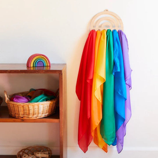 Sarah's Silks - Playsilk Display - Rainbow | | Sarah's Silks | Little Acorn to Mighty Oaks