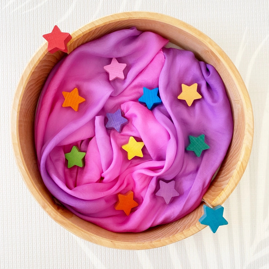 Play Silkies Sunset Playsilk - 35 x 35 inch | | Play Silkies | Little Acorn to Mighty Oaks
